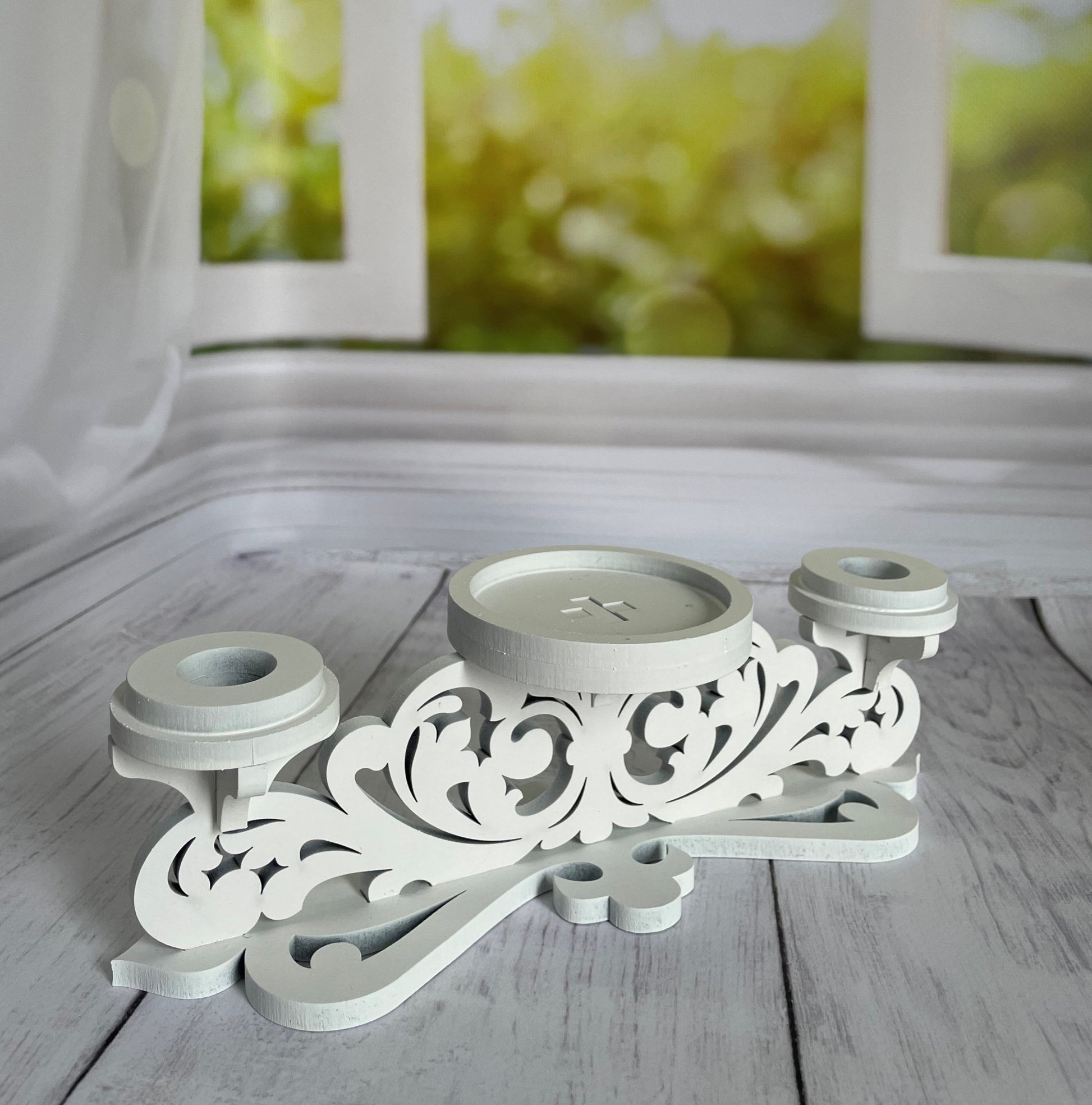 Magik Life Unity Candle Holder for Wedding Ceremony - Unity Candle Stand - Candle Holder Set - Bachelorette and Engagement Party Decoration - Wedding Centerpieces Decorations - Magik Life