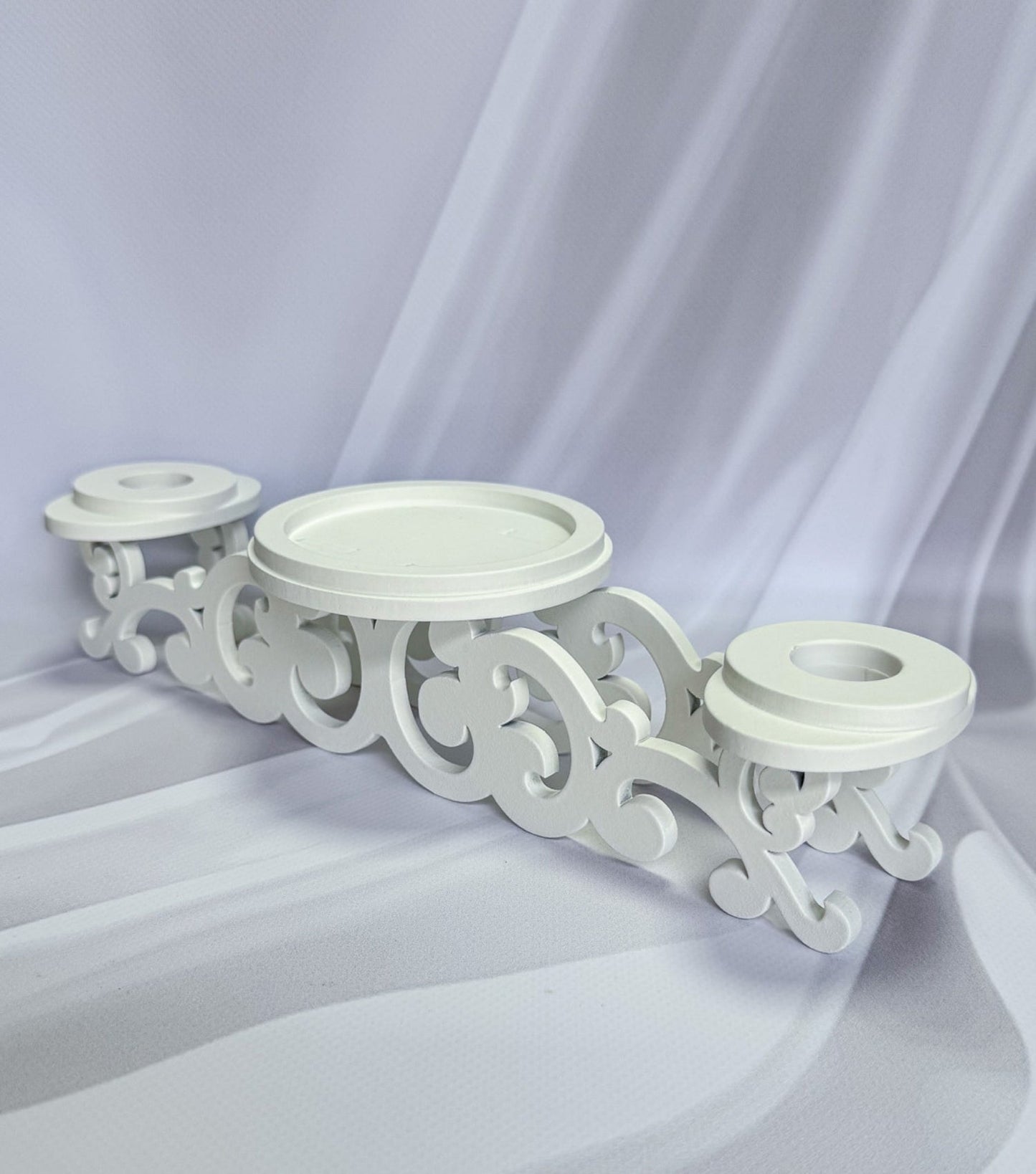 Magik Life Unity Candle Holder for Wedding Ceremony – Wooden Stand for Taper and Pillar Candles - Magik Life
