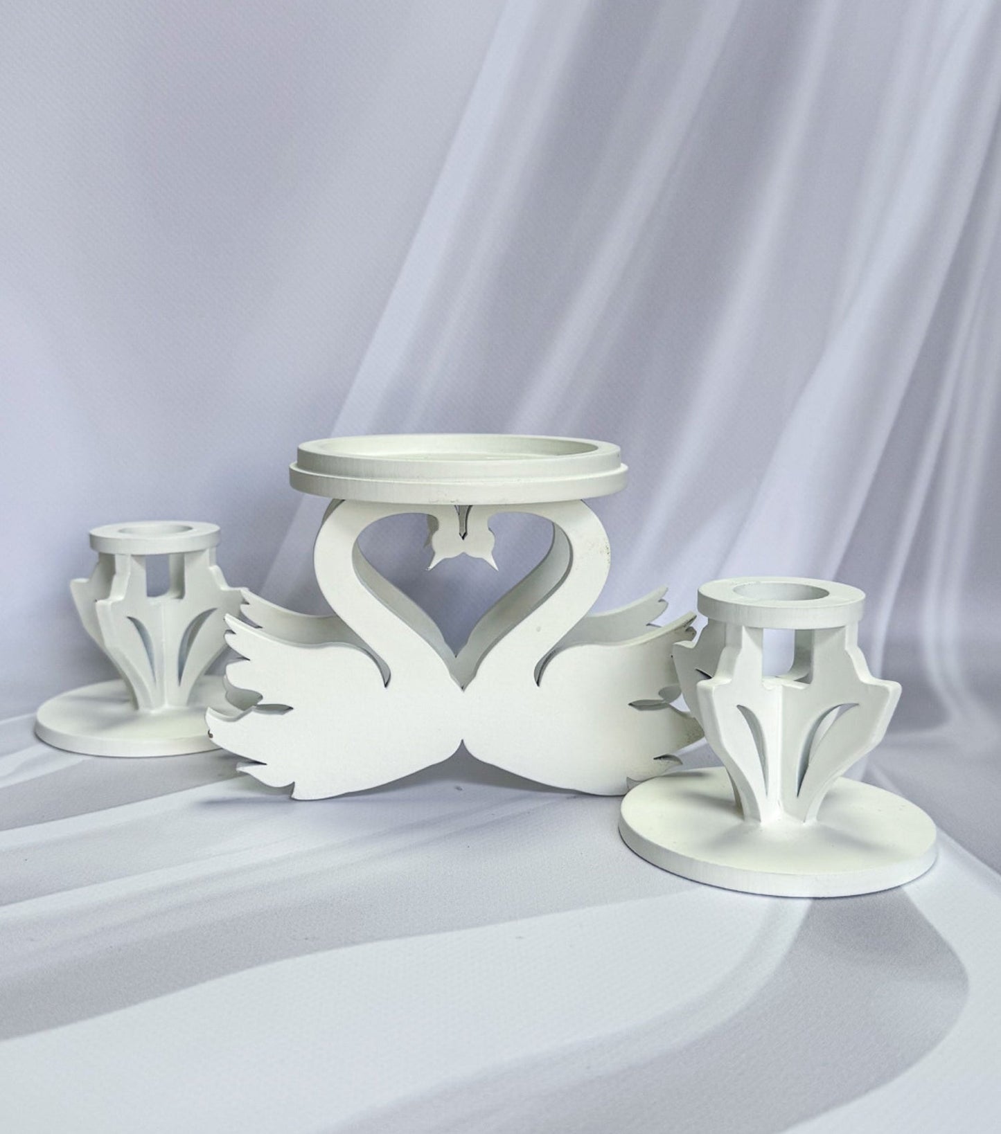 Magik Life Unity Candle Holder for Wedding Ceremony – Wooden Stand for Taper and Pillar Candles - Magik Life