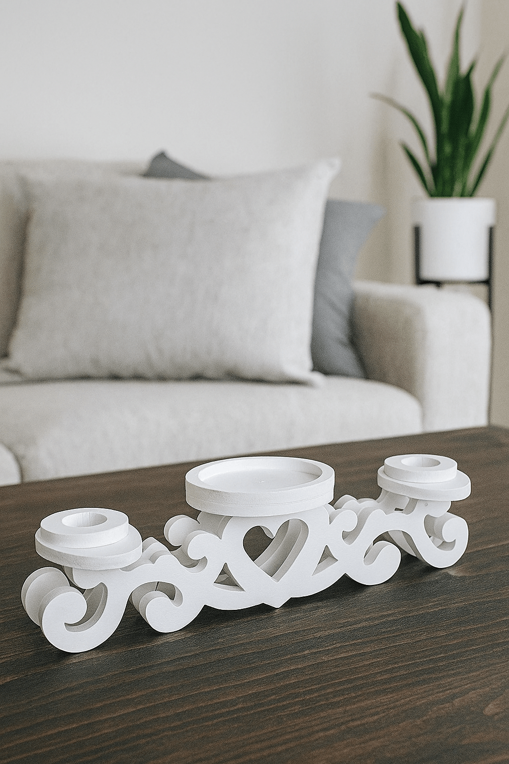 Magik Life Unity Candle Holder for Wedding Ceremony – Wooden Stand for Taper and Pillar Candles - Magik Life