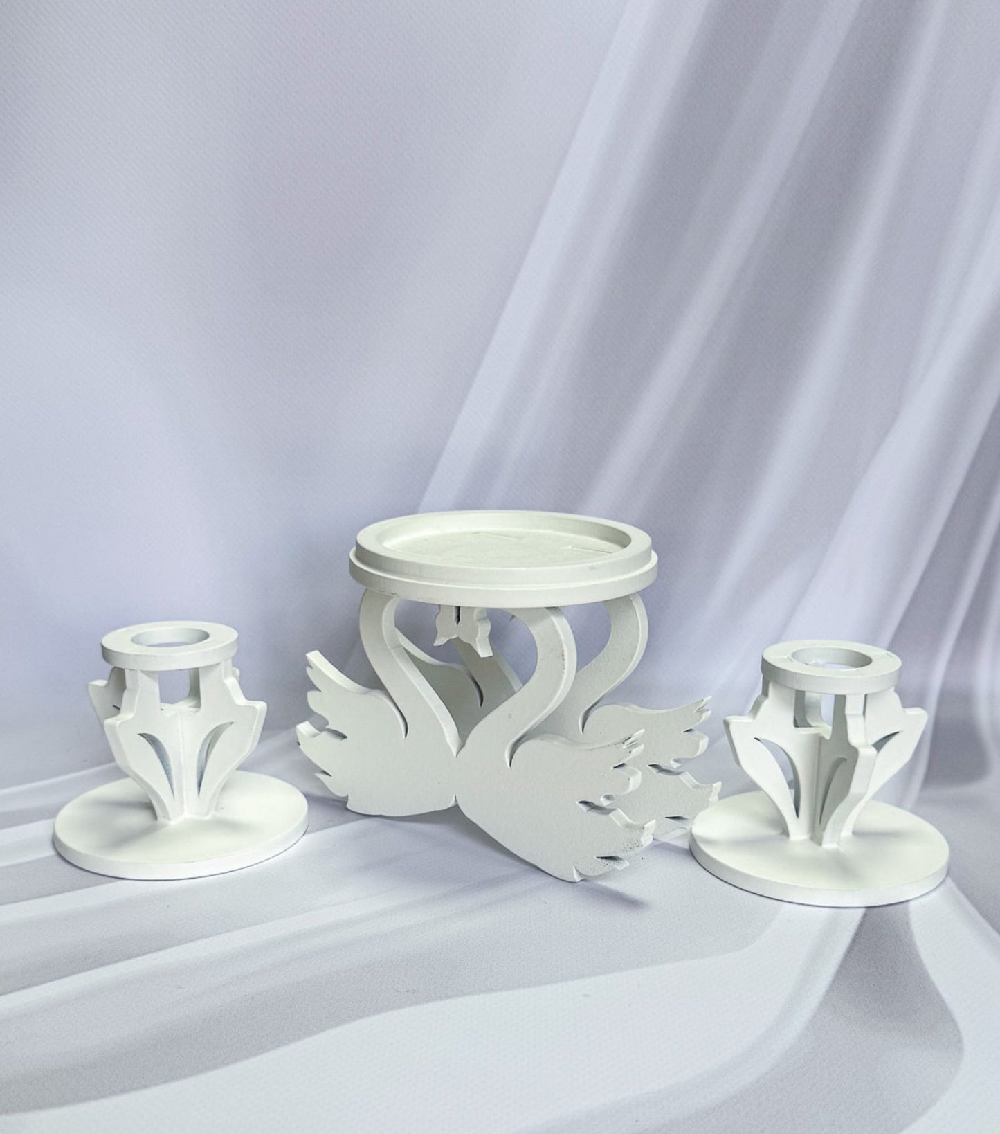 Magik Life Unity Candle Holder for Wedding Ceremony – Wooden Stand for Taper and Pillar Candles - Magik Life