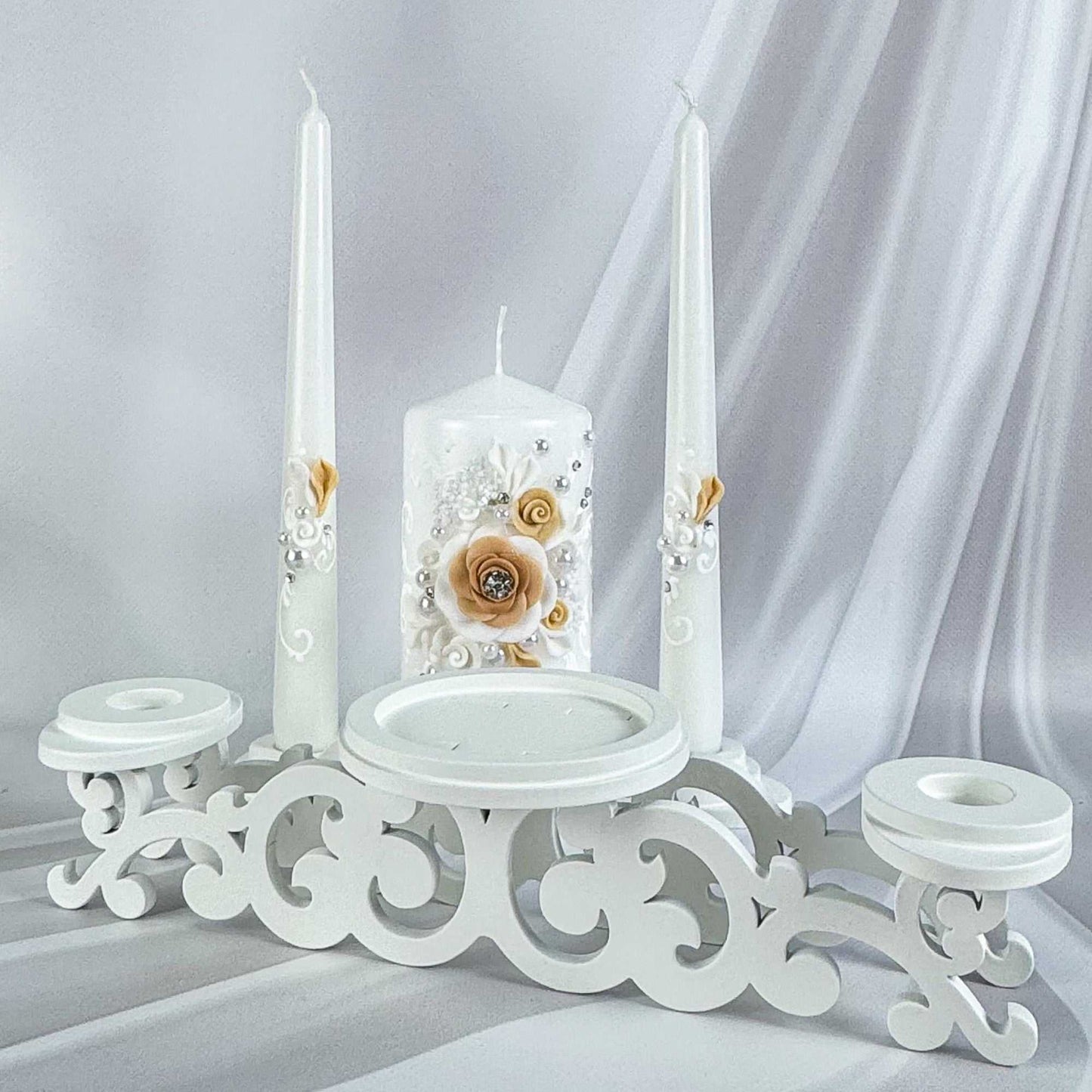 Magik Life Unity Candle Set for Wedding Ceremony – Elegant & Meaningful - Magik Life