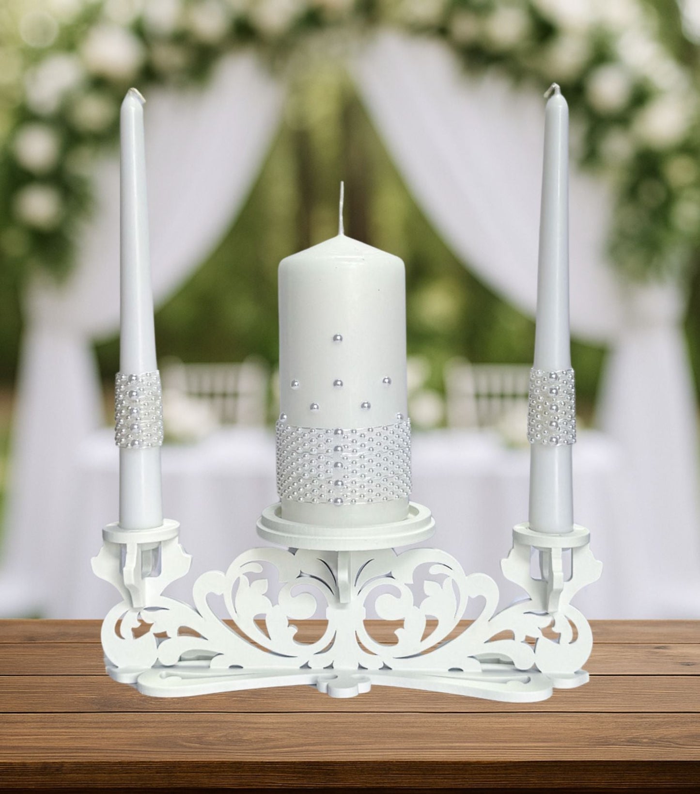 Magik Life Unity Candle Set for Wedding Ceremony – Elegant & Meaningful - Magik Life
