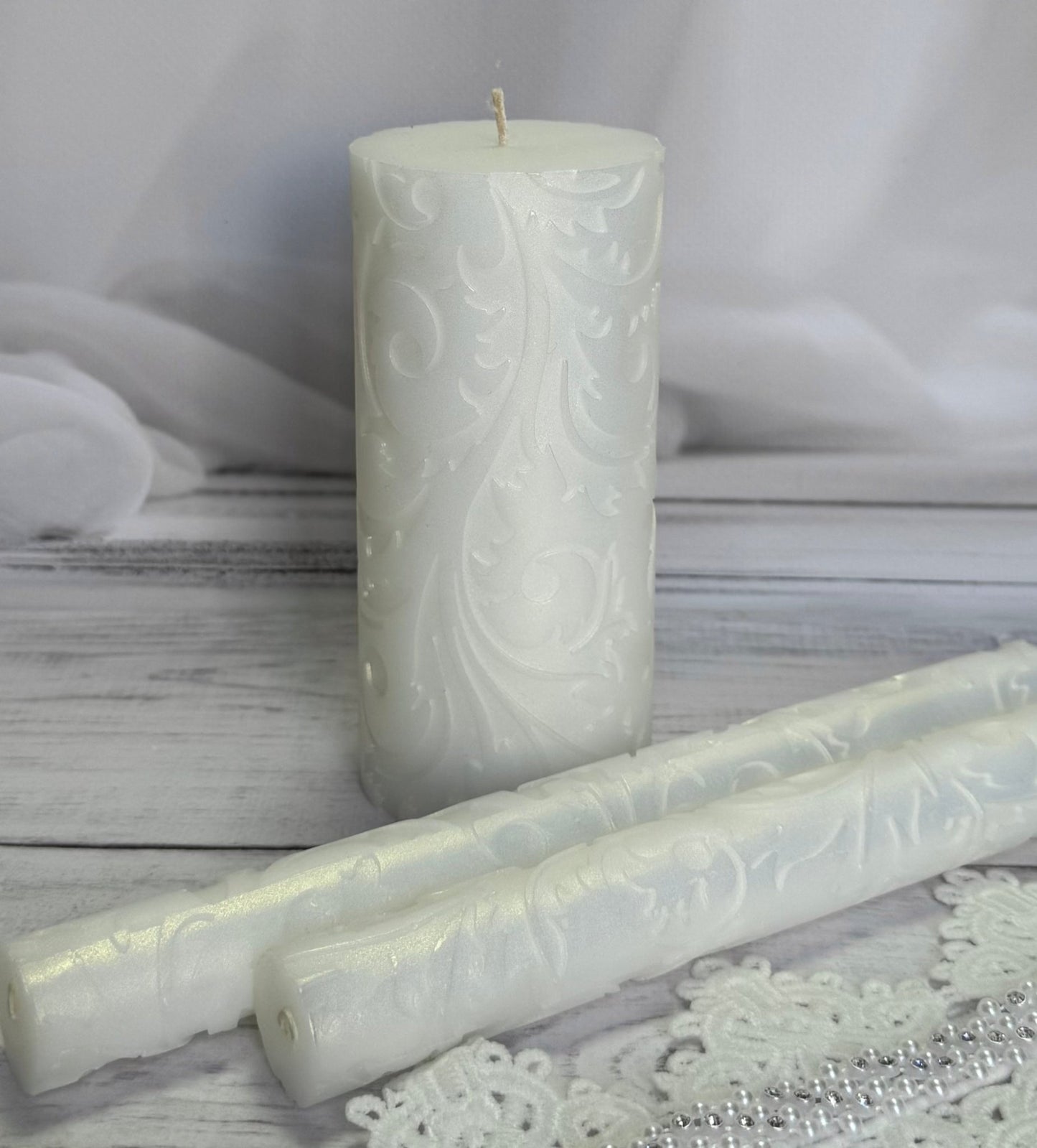 Magik Life Unity Candle Set for Wedding Ceremony – Elegant & Meaningful - Magik Life
