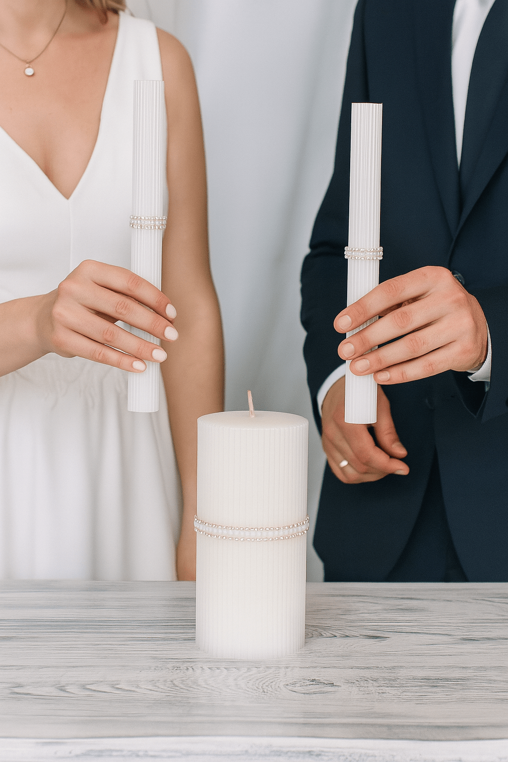 Magik Life Unity Candle Set for Wedding Ceremony – Elegant & Meaningful - Magik Life