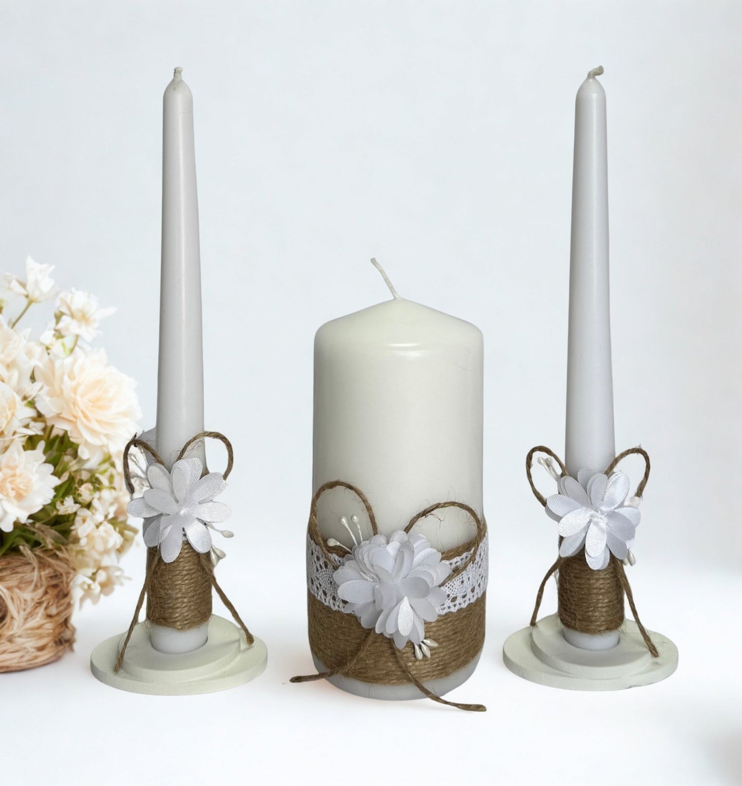 Magik Life Unity Candle Set for Wedding Ceremony – Elegant & Meaningful - Magik Life