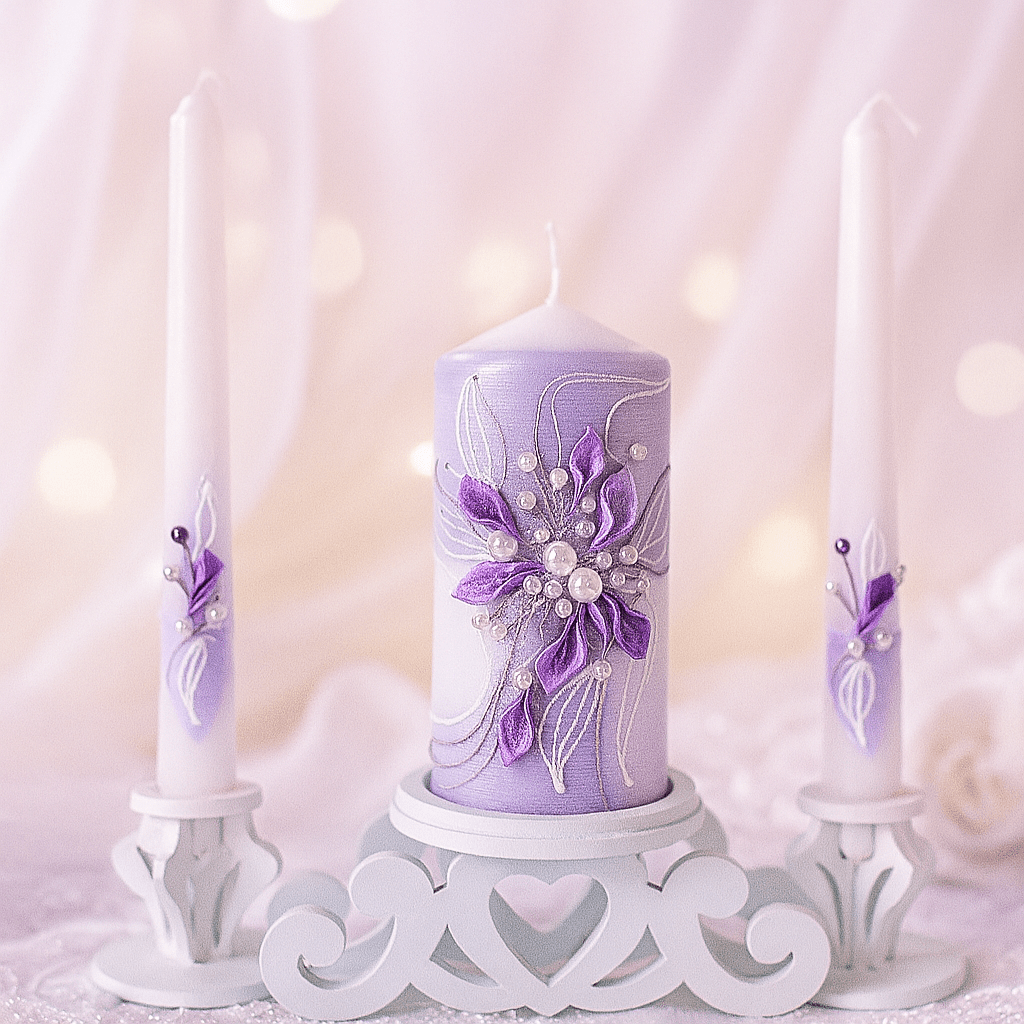 Magik Life Unity Candle Set for Wedding Ceremony – Elegant & Meaningful - Magik Life