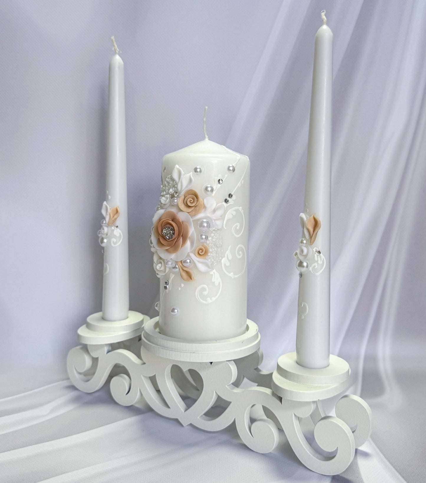 Magik Life Unity Candle Set for Wedding Ceremony – Elegant & Meaningful - Magik Life
