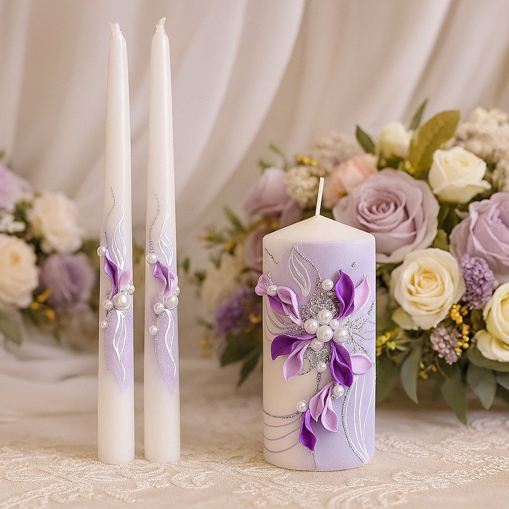 Magik Life Unity Candle Set for Wedding Ceremony – Elegant & Meaningful - Magik Life