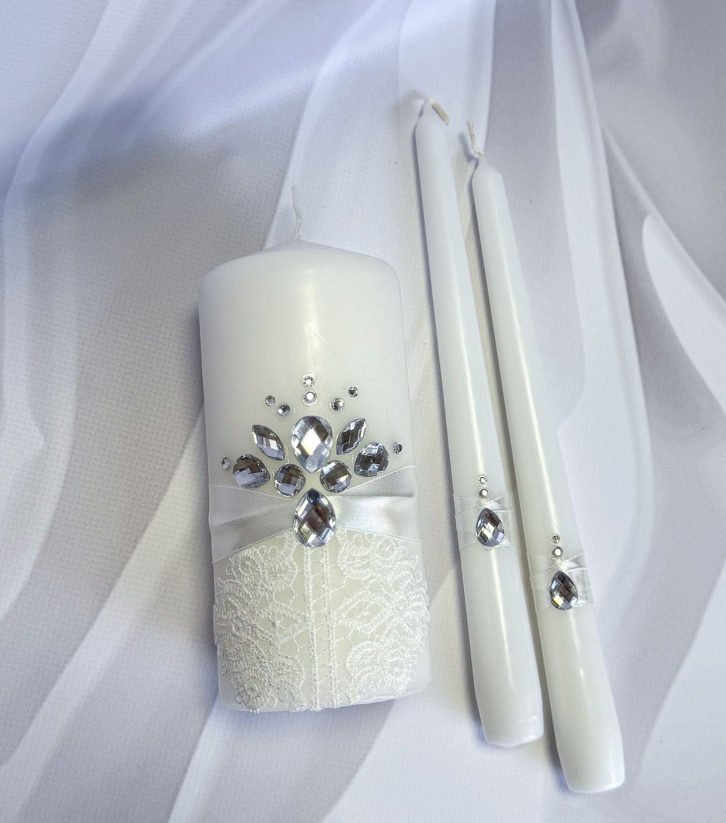 Magik Life Unity Candle Set for Wedding Ceremony – Elegant & Meaningful - Magik Life