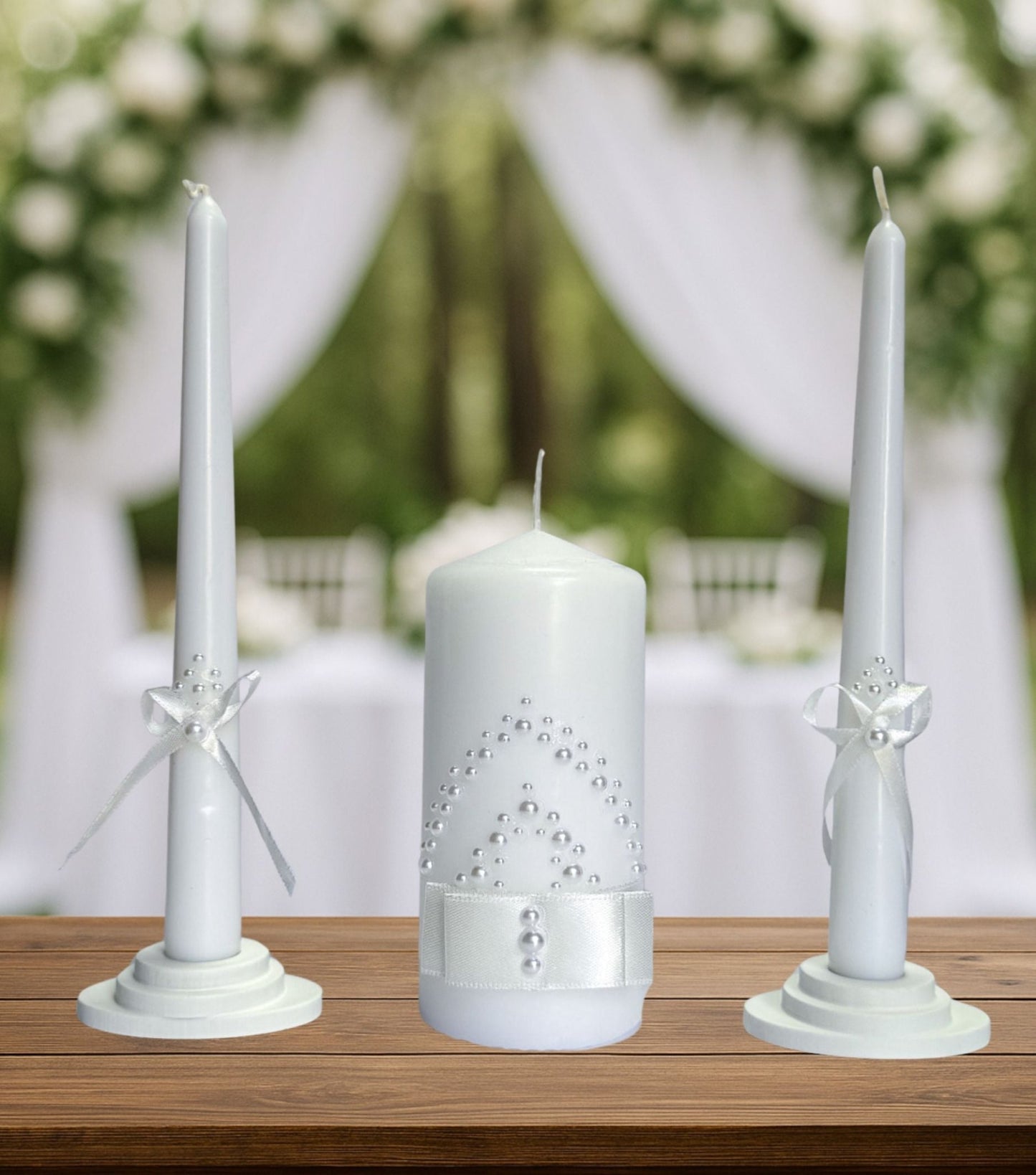 Magik Life Unity Candle Set for Wedding Ceremony – Elegant & Meaningful - Magik Life