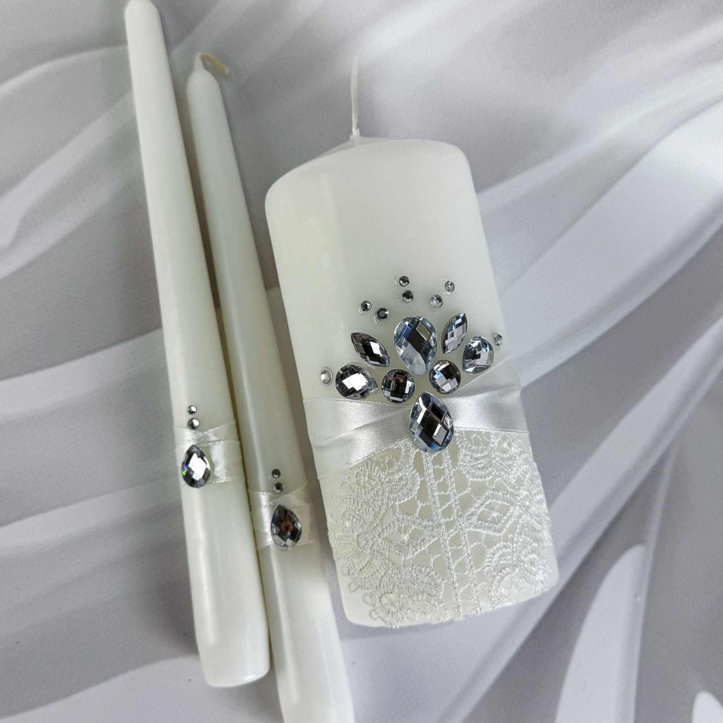 Magik Life Unity Candle Set for Wedding Ceremony – Elegant & Meaningful - Magik Life