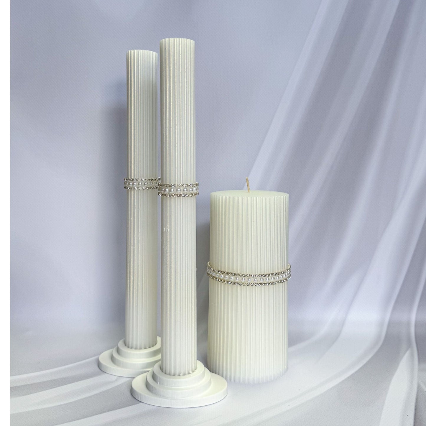 Magik Life Unity Candle Set for Wedding Ceremony – Elegant & Meaningful - Magik Life