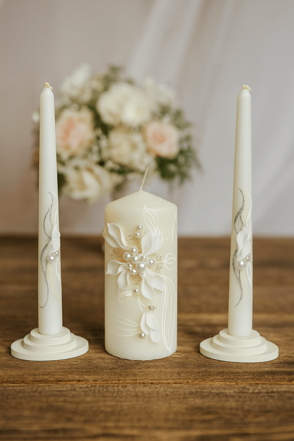 Magik Life Unity Candle Set for Wedding Ceremony – Elegant & Meaningful - Magik Life
