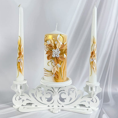Magik Life Unity Candle Set for Wedding Ceremony – Elegant & Meaningful
