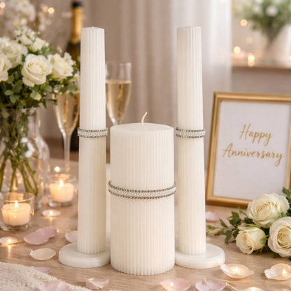 Magik Life Unity Candle Set for Wedding Ceremony – Elegant & Meaningful