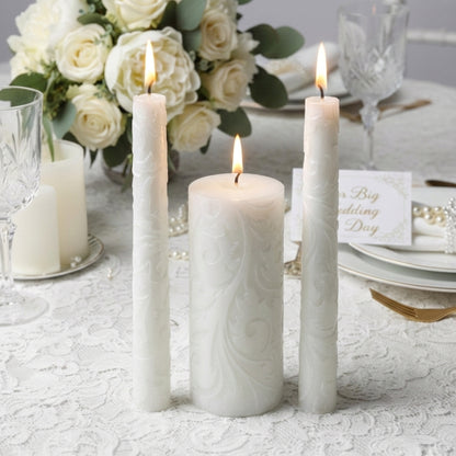 Magik Life Unity Candle Set for Wedding Ceremony – Elegant & Meaningful