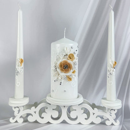 Magik Life Unity Candle Set for Wedding Ceremony – Elegant & Meaningful