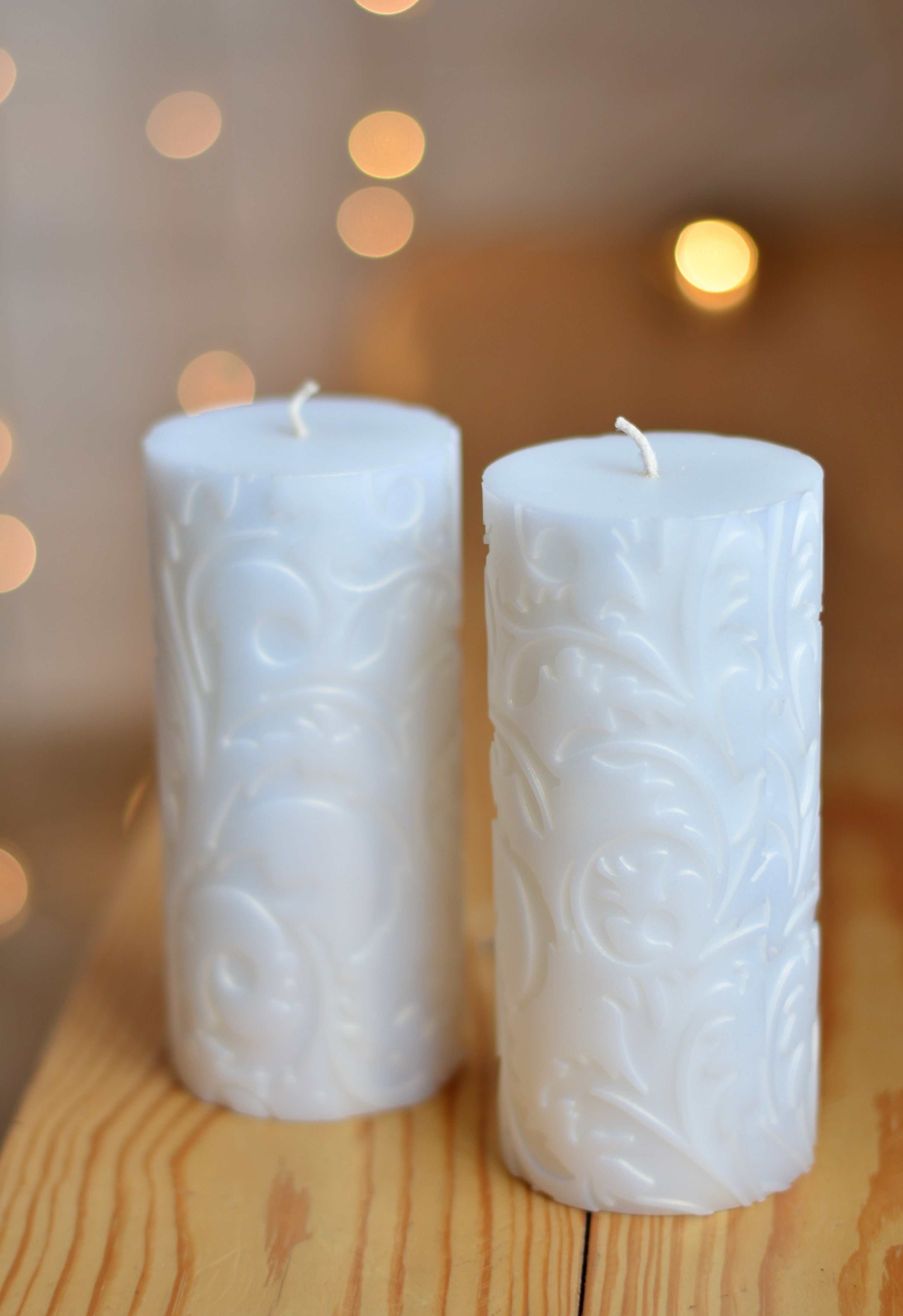 Magik Life 2 Pack Pillar Candles 3x6 Unscented Decorative Long Lasting Handcrafted Candles- Pillar Candle 60 Hour Burn