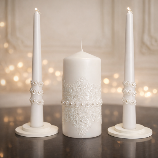 Magik Life Unity Candle Set for Wedding Ceremony – Elegant & Meaningful