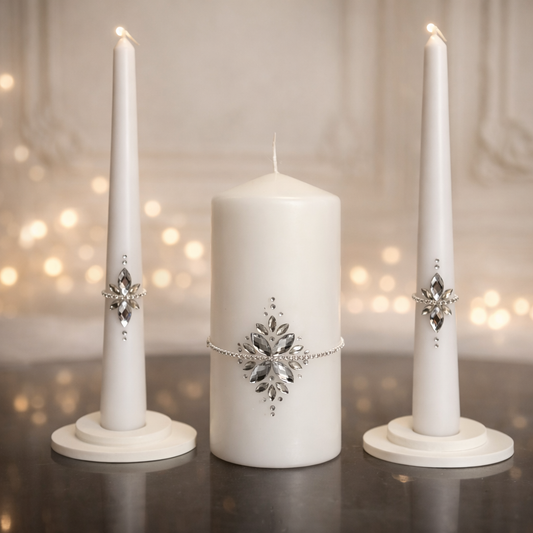 Magik Life Unity Candle Set for Wedding Ceremony – Elegant & Meaningful