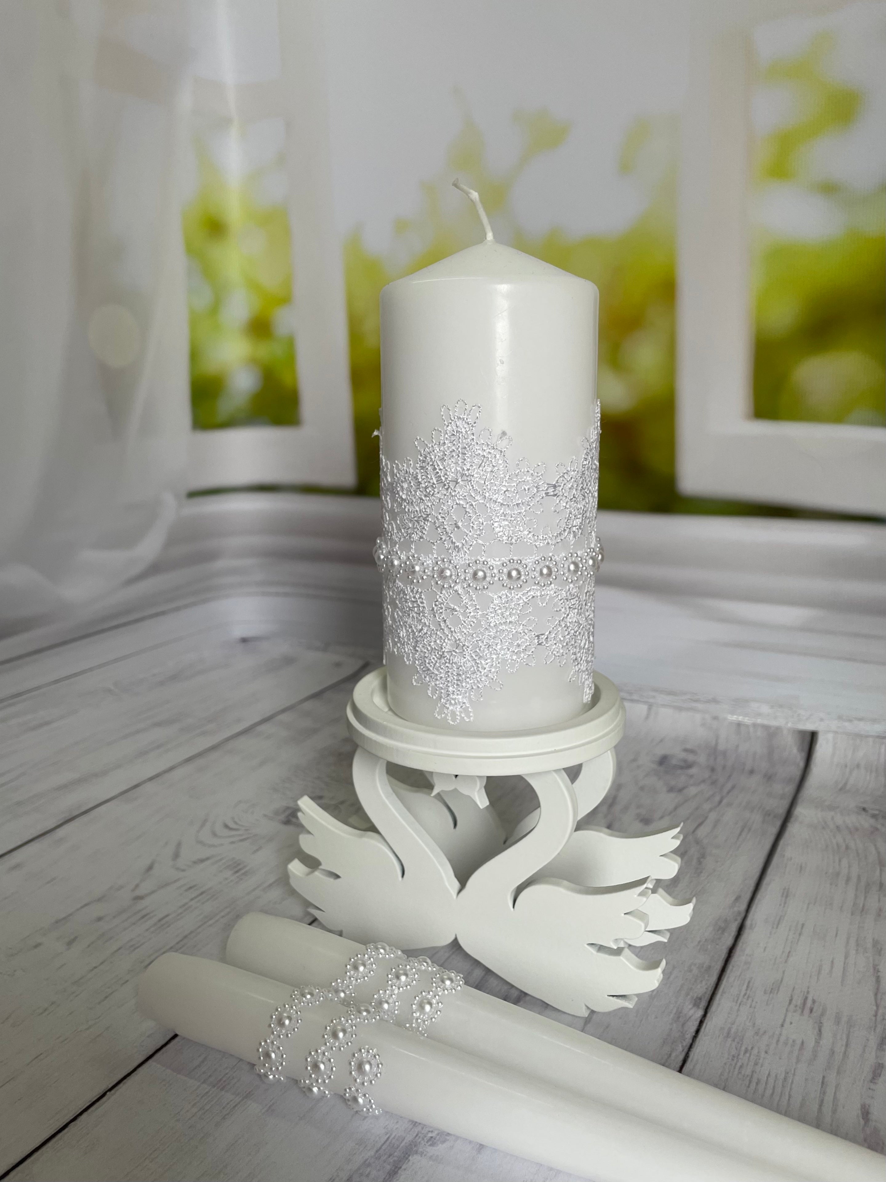 Magik Life Unity Candle Holder for Wedding Ceremony-Unity Candle Stand-Candle Holder Set- Bachelorette and Engagement Party Decoration - Wedding Centerpieces Decorations