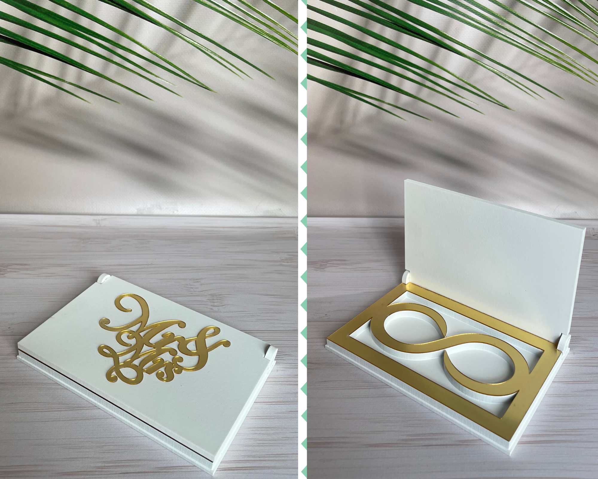 Magik Life Wooden Ring Holder - Decorative Box-Engagement Proposal Wedding Ring Box-Wedding Ceremony Ring Holder