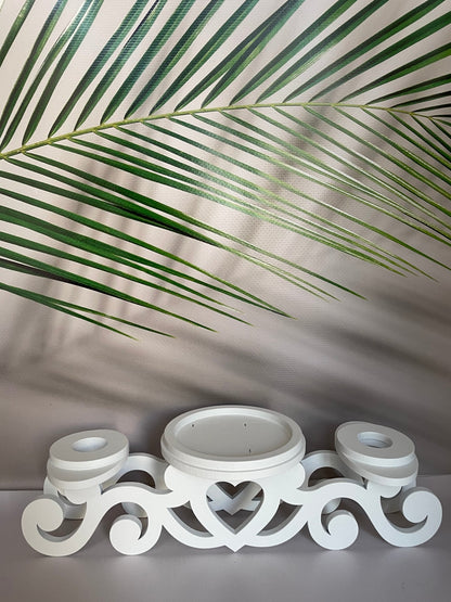 Magik Life Unity Candle Holder for Wedding Ceremony - Unity Candle Stand - Candle Holder Set - Bachelorette and Engagement Party Decoration - Wedding Centerpieces Decorations - Magik Life
