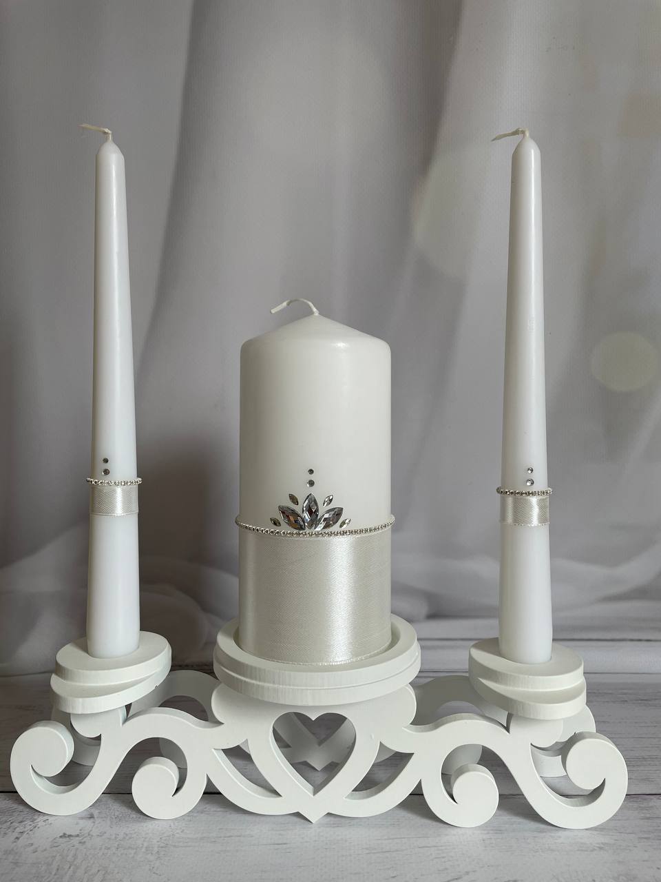 Magik Life Unity Candle Holder for Wedding Ceremony - Unity Candle Stand - Candle Holder Set - Bachelorette and Engagement Party Decoration - Wedding Centerpieces Decorations - Magik Life