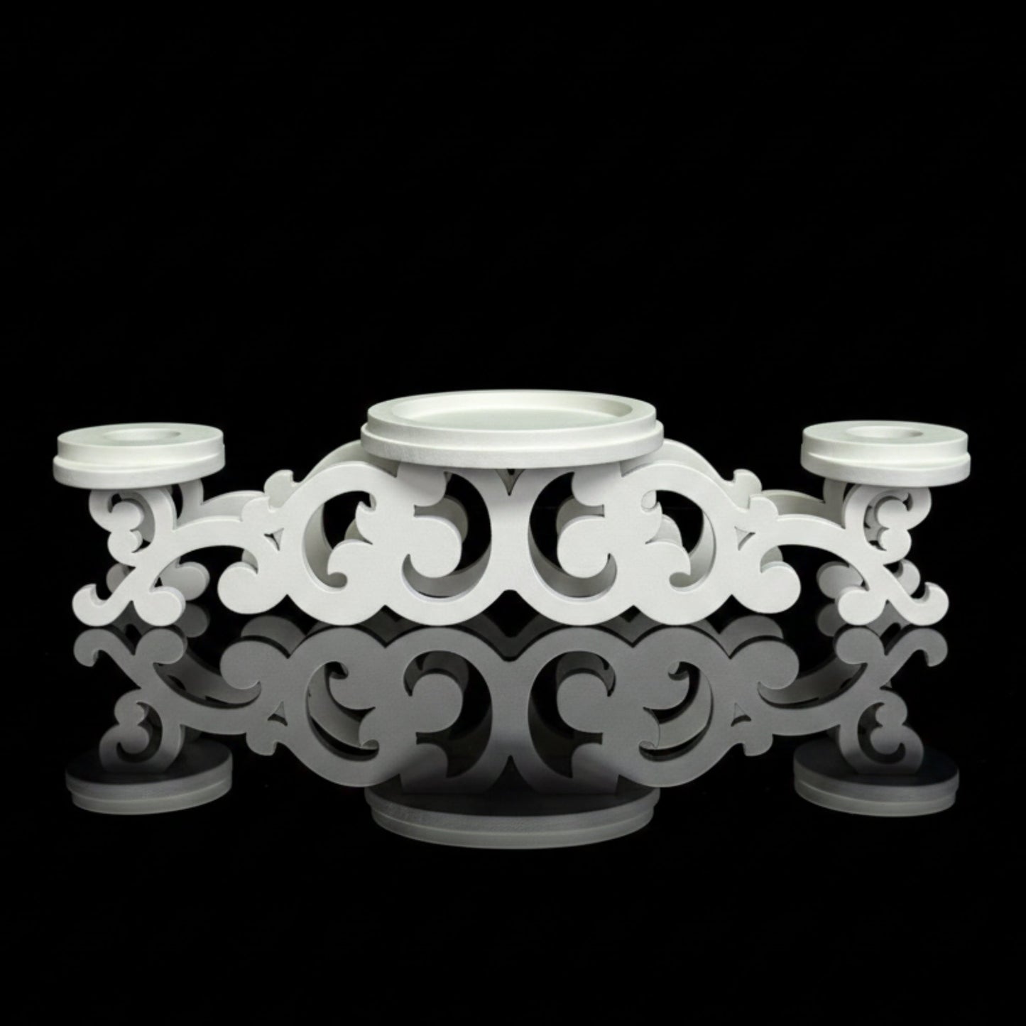 Magik Life Unity Candle Holder for Wedding Ceremony – Wooden Stand for Taper and Pillar Candles - Magik Life