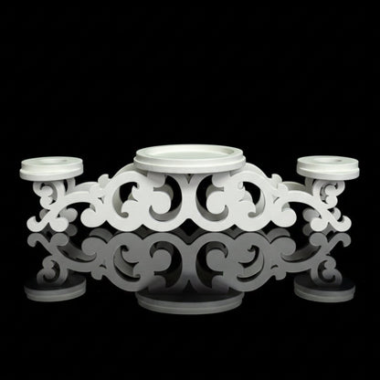 Magik Life Unity Candle Holder for Wedding Ceremony – Wooden Stand for Taper and Pillar Candles - Magik Life