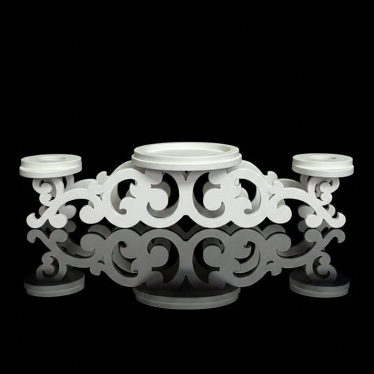 Magik Life Unity Candle Holder for Wedding Ceremony – Wooden Stand for Taper and Pillar Candles - Magik Life