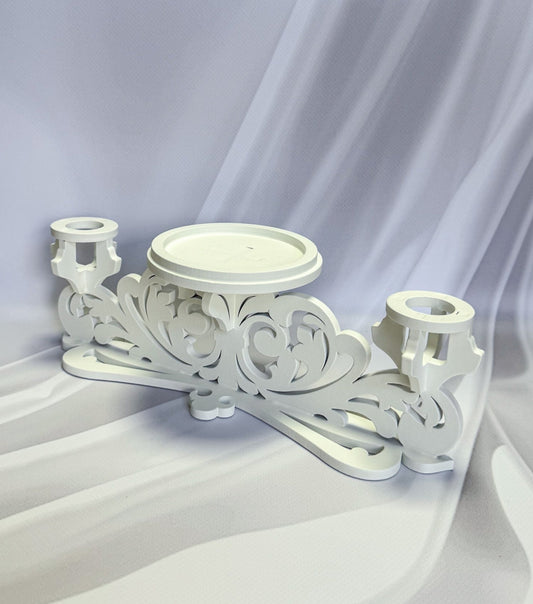 Magik Life Unity Candle Holder for Wedding Ceremony – Wooden Stand for Taper and Pillar Candles - Magik Life