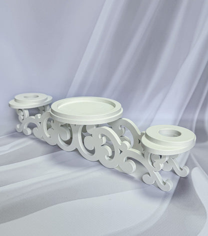 Magik Life Unity Candle Holder for Wedding Ceremony – Wooden Stand for Taper and Pillar Candles - Magik Life