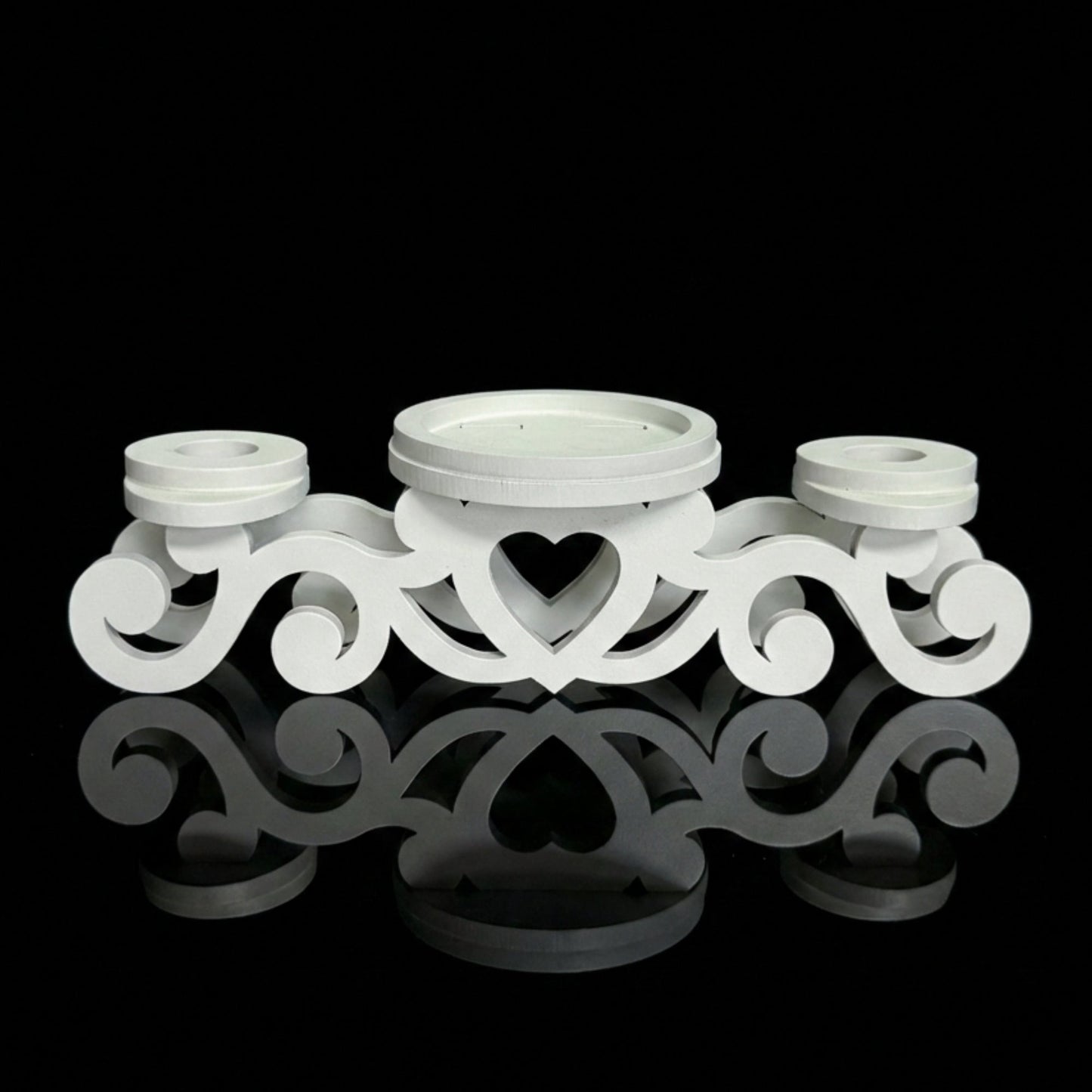 Magik Life Unity Candle Holder for Wedding Ceremony – Wooden Stand for Taper and Pillar Candles - Magik Life