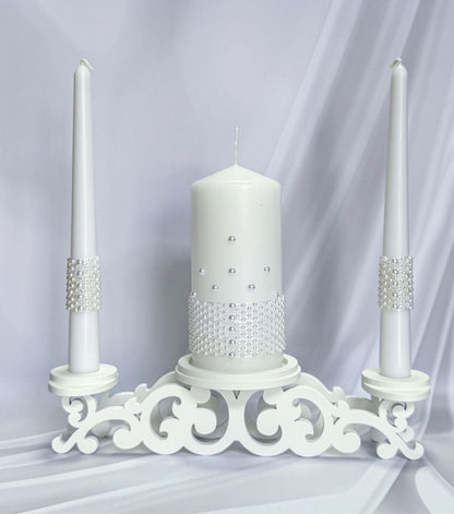 Magik Life Unity Candle Set for Wedding Ceremony – Elegant & Meaningful - Magik Life