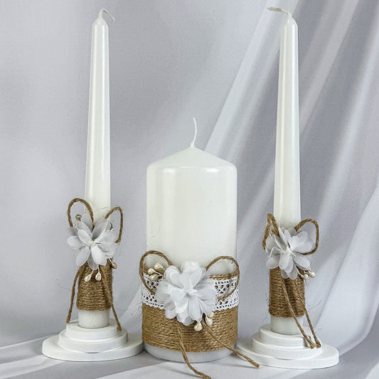 Magik Life Unity Candle Set for Wedding Ceremony – Elegant & Meaningful - Magik Life