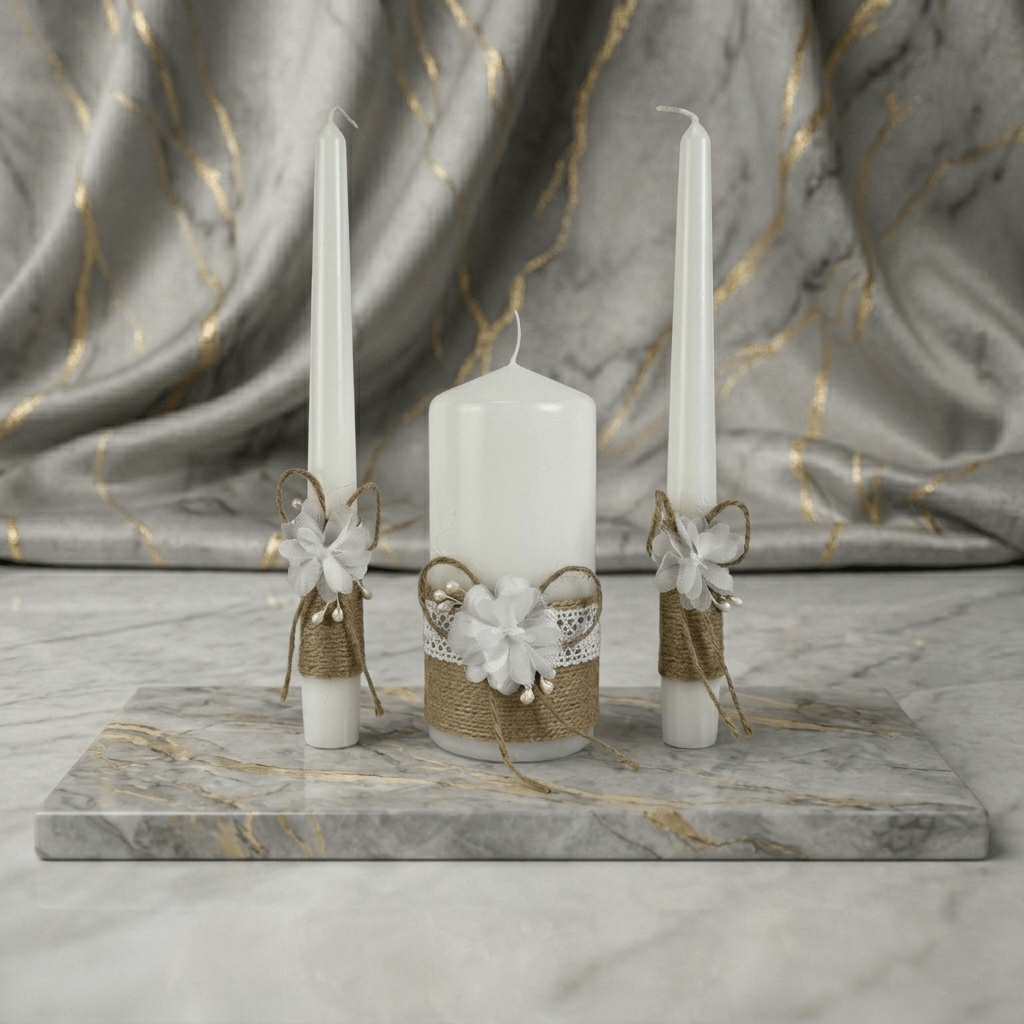 Magik Life Unity Candle Set for Wedding Ceremony – Elegant & Meaningful - Magik Life