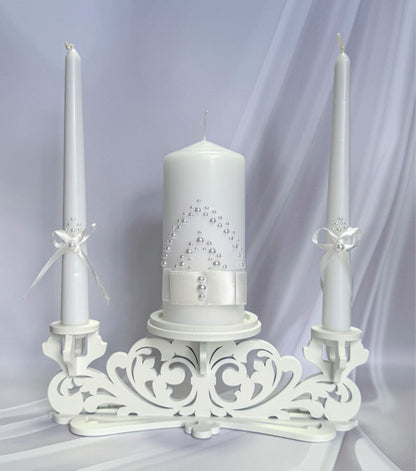 Magik Life Unity Candle Set for Wedding Ceremony – Elegant & Meaningful - Magik Life