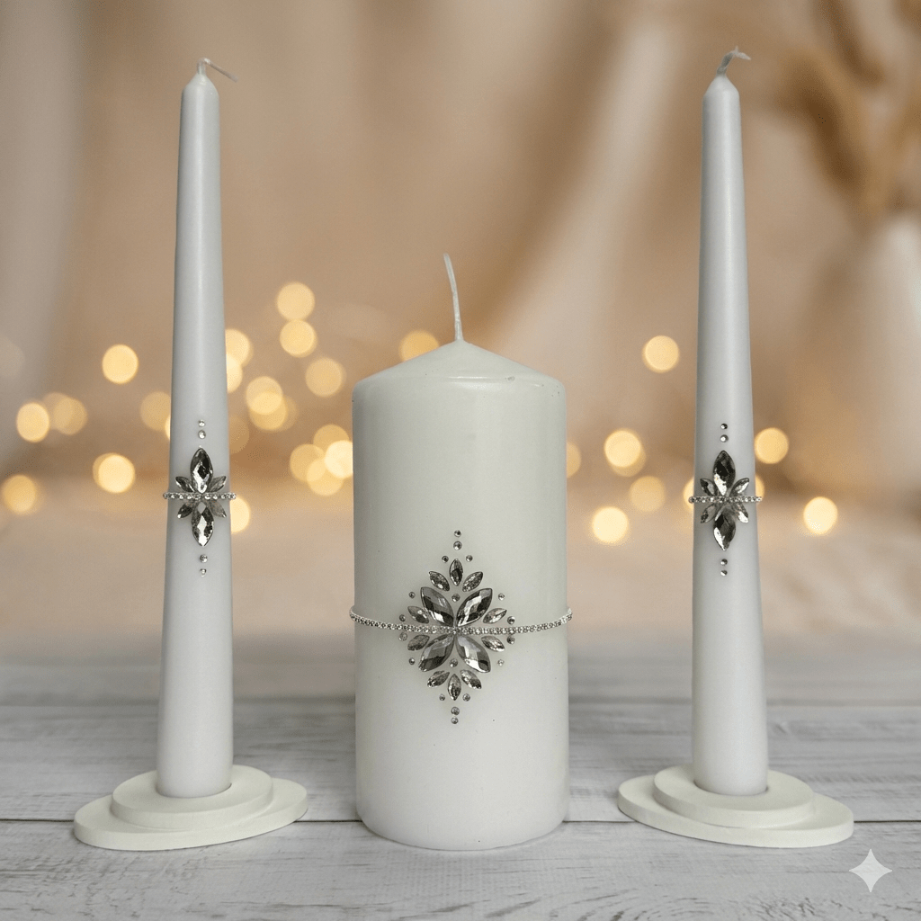 Magik Life Unity Candle Set for Wedding Ceremony – Elegant & Meaningful - Magik Life