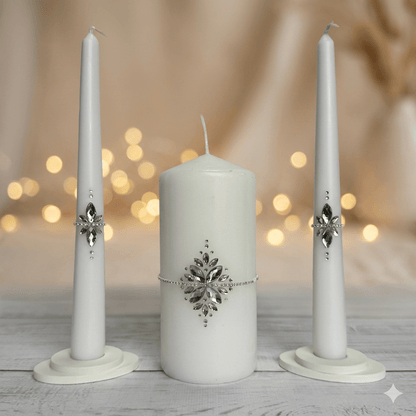 Magik Life Unity Candle Set for Wedding Ceremony – Elegant & Meaningful - Magik Life