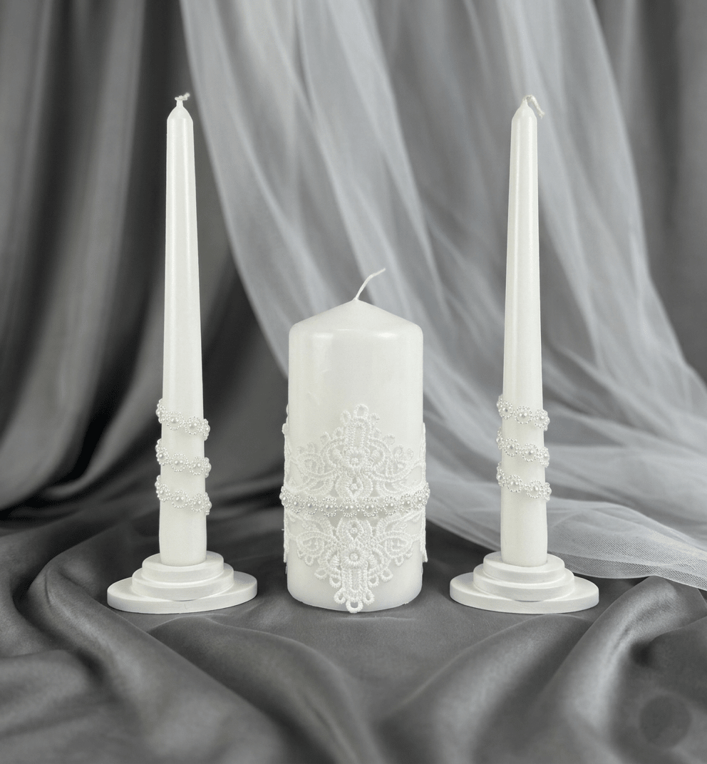 Magik Life Unity Candle Set for Wedding Ceremony – Elegant & Meaningful - Magik Life