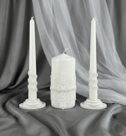 Magik Life Unity Candle Set for Wedding Ceremony – Elegant & Meaningful - Magik Life