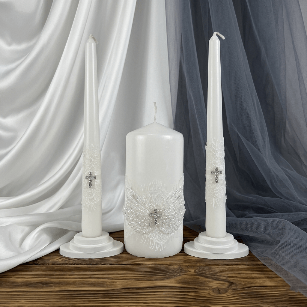 Magik Life Unity Candle Set for Wedding Ceremony – Elegant & Meaningful - Magik Life