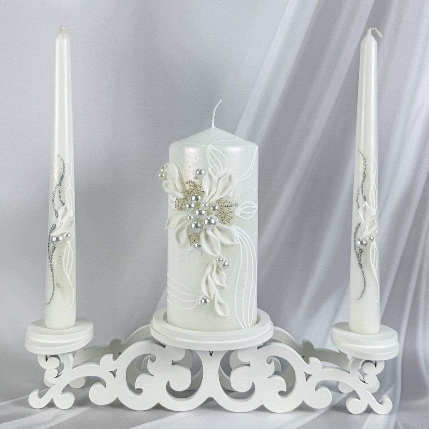 Magik Life Unity Candle Set for Wedding Ceremony – Elegant & Meaningful - Magik Life