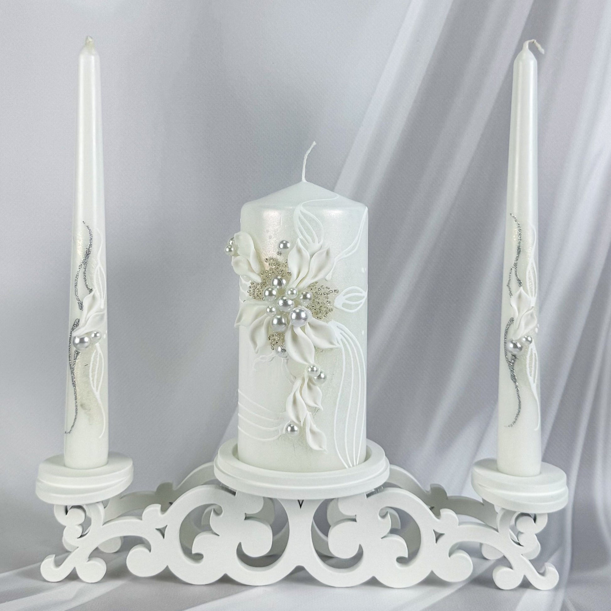 Magik Life Unity Candle Set for Wedding Ceremony – Elegant & Meaningful - Magik Life