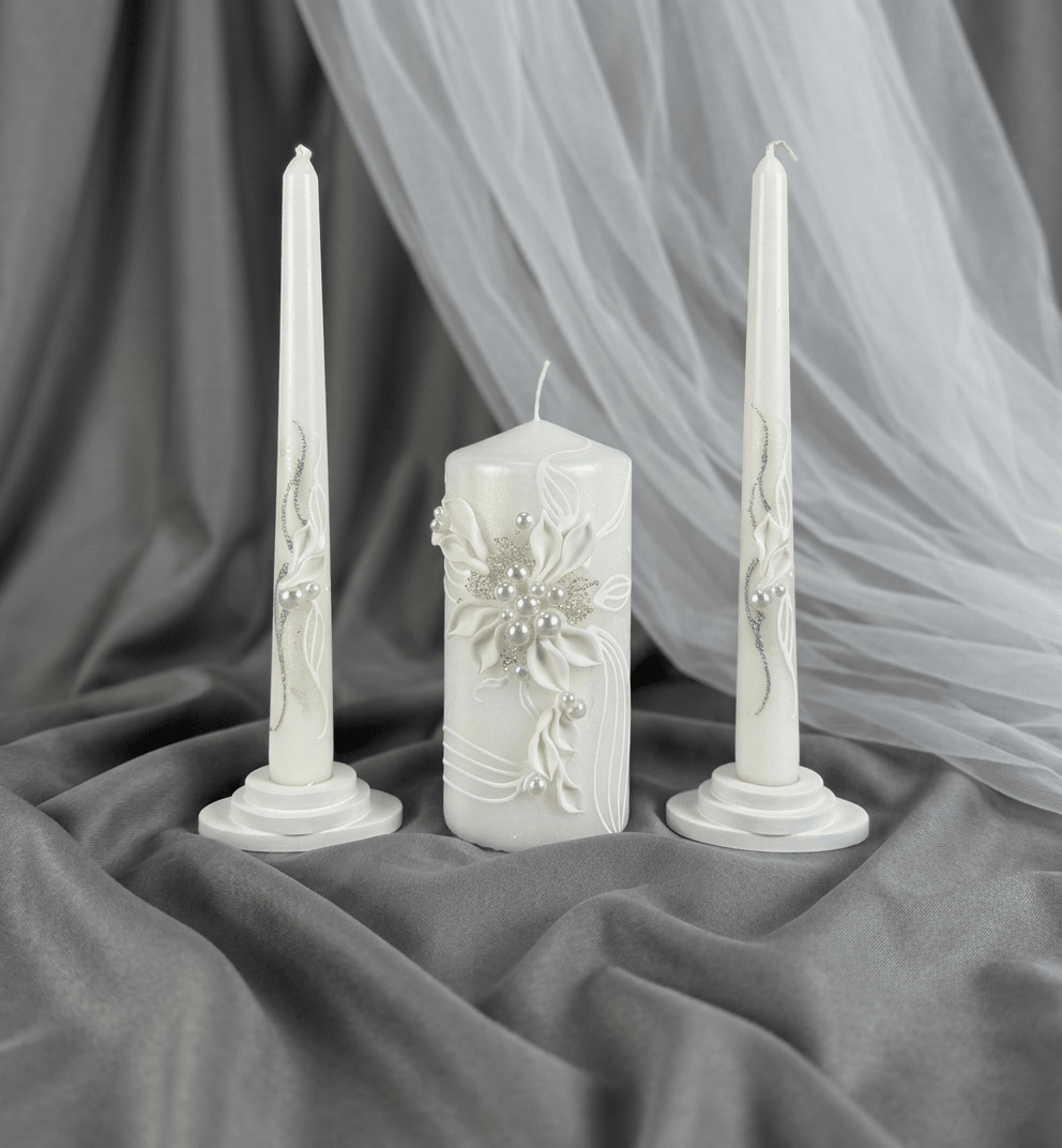 Magik Life Unity Candle Set for Wedding Ceremony – Elegant & Meaningful - Magik Life