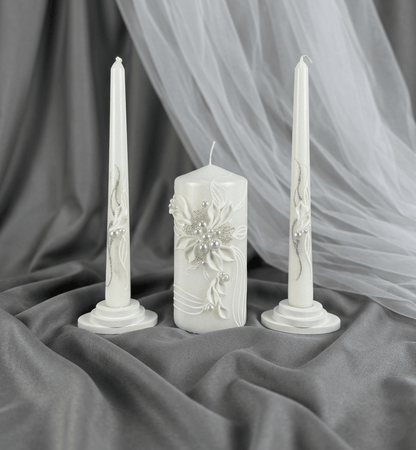 Magik Life Unity Candle Set for Wedding Ceremony – Elegant & Meaningful - Magik Life