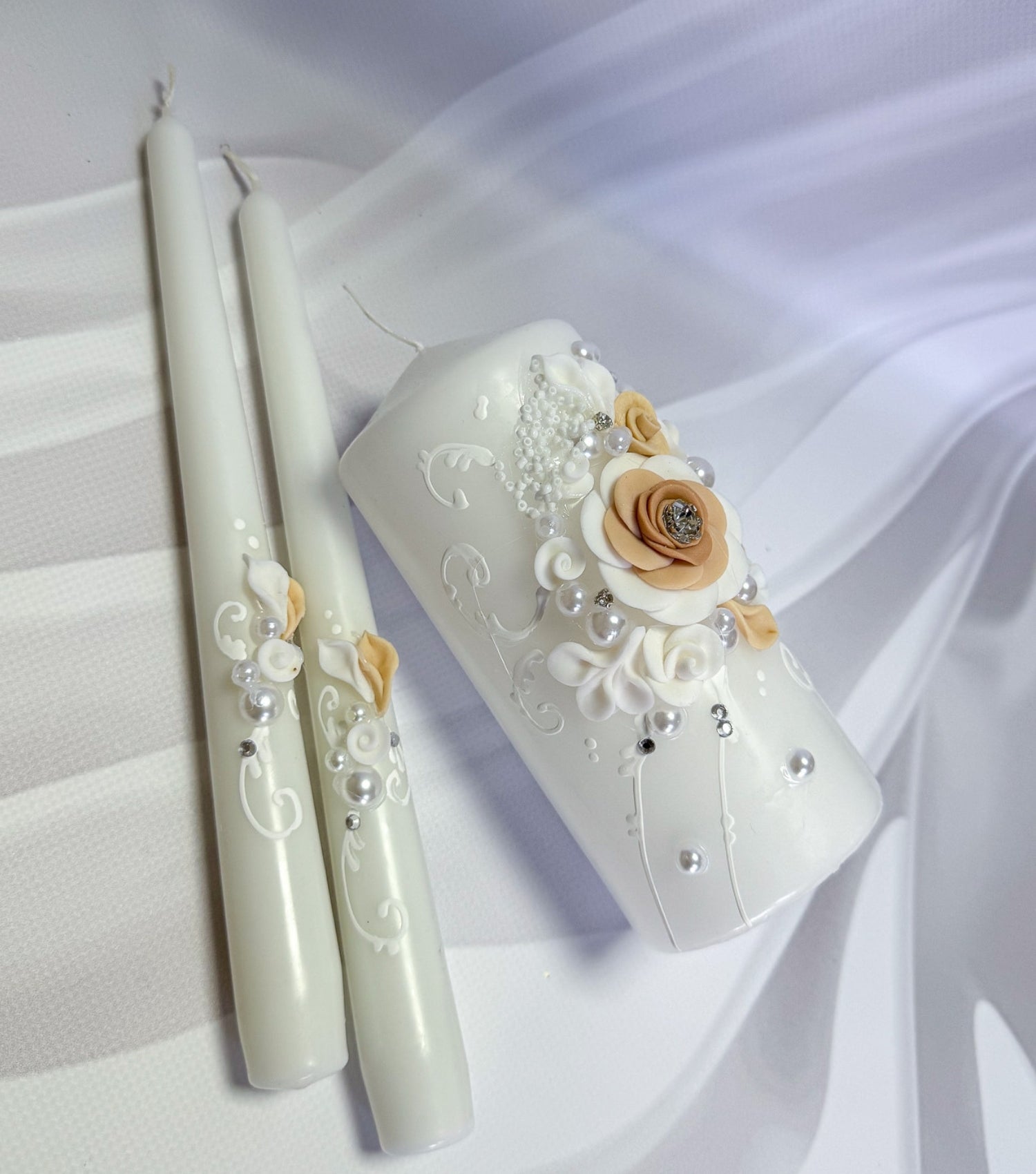 Magik Life Unity Candle Set for Wedding Ceremony – Elegant & Meaningful - Magik Life