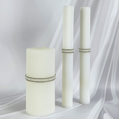 Magik Life Unity Candle Set for Wedding Ceremony – Elegant & Meaningful - Magik Life